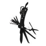 Damascus Texture Swiss Pocket Folding Camping Knife Custom