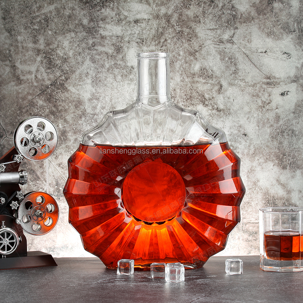 High Grade 750ml 700ml Clear Glass Bottle For Beverage Liquor Gin Vodka Rum Wine Spirits Brandy