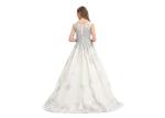 Elegant White Color Tapestry Fabric White Wedding Dresses Women Party Prom Dress