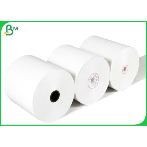 Waterproof 55gsm 640mm Roll Thermal Paper For Carton Sticker Label