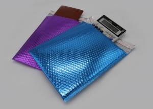 China Shimmer Gloss Metallic Bubble Mailers , Sliver And Matte Padded Bubble Bags factory