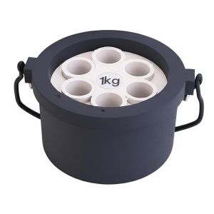 1kg Capacity Ceramic Carbon Container with Crucibles