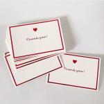 Rectangle Christmas Greeting Cards Recyclable Customized Postcard Thank You Card