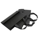 Elegant Promotional Paper Shopping Black Custom Packaging Bag