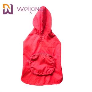 China Velcro Opening Pet Raincoat Bag Mesh Lining Xl Dog Raincoat factory