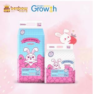 China Willow Pattern Perforated Surface Layer for Growth Diaper Disposable Baby Diapers factory