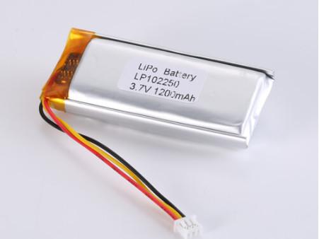 Chemical Composition Lithium Polymer LP102250 3.7V 1200mah Li Ion Battery
