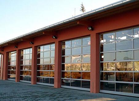 Wind Resistance Insulated Glass Garage Doors , Aluminum modern security