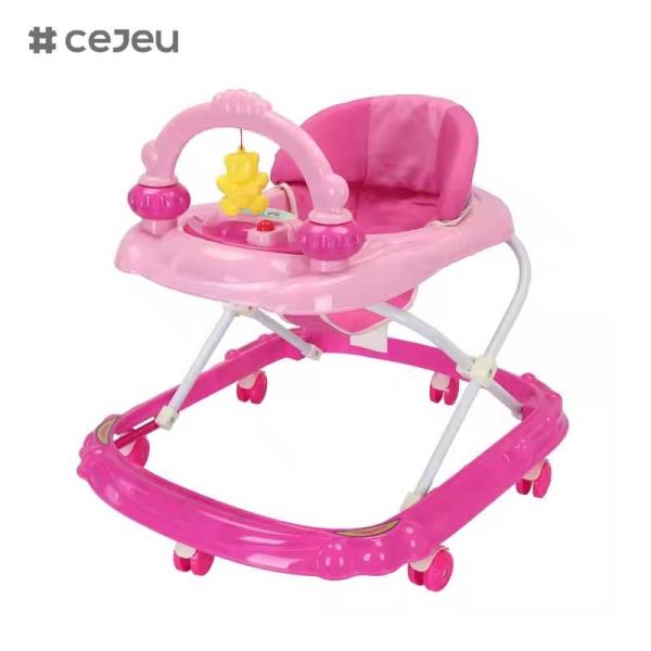 CJ-BLK-613 Hot Selling Toys Baby Walker With 3 Adjustable Height Levels and High