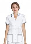 Customized Short Sleeve 42% Polyester Nurse Medical Uniform Antimicrobial