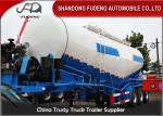 Professional V Type Cement Tanker Semi Trailer Optional Volume 3 X 13 Ton Axles