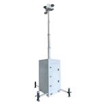 Easy Deploy Mobile Compact CCTV Surveillance Towers For Road Construction Works