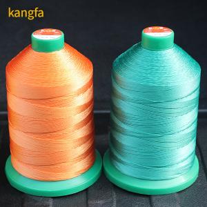 China High Tensile Strength 100% 630D/3 400g Polyester Sewing Thread Pattern Dyed Sample Pay factory