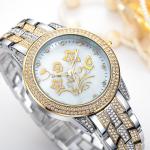 10bar Waterproof Silver Diamond Watch Womens , PC21 White Gold Diamond Watch