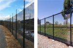 Green Galvanized 358 Anti Climb ClearVu Invisible Wall Fence Panels Powder