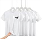 Thick Print 220 Gsm Blank Custom Bland Blank White T Shirts Bulk Casual Daily