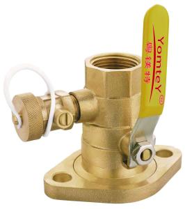China YomteY Brass Rotating Flanged Ball Valve factory