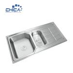 CH10050F Press Kitchen Sinks Large and Small Double Bowl Kitchen sink Stainless