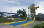 Easy Installation Fiberglass Water Slides Space Bowl Water Slide For Water Park