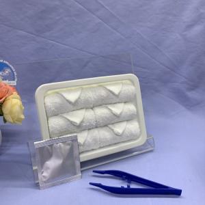 China Clean cotton antiseptic white airline disposable hot oshibori towel factory