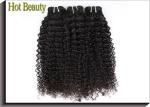 100G Cambodian Virgin Hair / Virgin Malaysian Hair Bundles Kinky Curl For Black