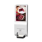Non - Touch Floor Standing Digital Signage Hand Sanitizer Dispenser Advertising