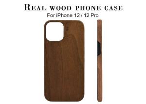 China Super Light Shockproof Real Wood Phone Case For iPhone 12 factory