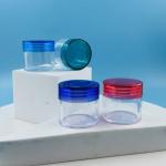 Highly OEM Clear Plastic Jars With Colorful Lids 30g Cosmetic Jars for Face Care