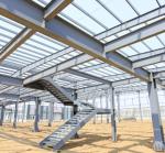 Modular Steel Prefab Frame Structure Building Earthquake Proof Autocad