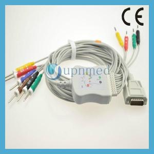 China Nihon Kohden EKG 10-lead cable with leadwires factory