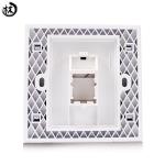 Kico cat6 cat5 cat7 RJ11 RJ45 single port pvc faceplate Type 86*86 Networking