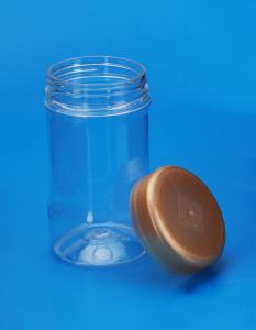 China PET Plastic Storage Canisters Cylinder Shape With Colorful Screw Lid factory