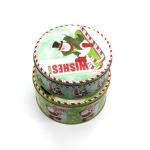 Round Christmas Gift Tin Boxes,Metal Tin Box For Candy/Chocolate/Cookies