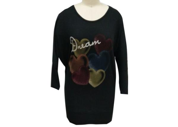 Long Sleeve Womens Pullover Sweatshirt Ladies Casual Tops Singel Jersey