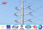 16M 10KN 4mm wall thickness Steel Utility Pole for 132kv distribition transmissi
