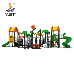 China Residential Area Kids Playground Slide Sand Blasting Craft ISO Certification factory