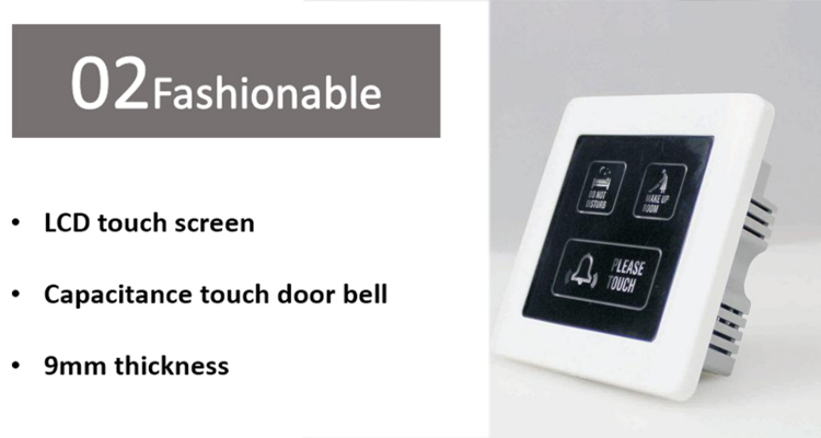 Hotel Silver Wireless Touch Doorbell Switch 2 Years Warranty