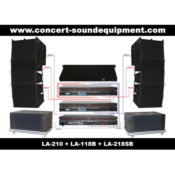 China 480W Q1 Line Array Speaker System With Horn Loaded dual 18" Subwoofer factory