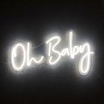 New Waterproof Oh Baby Landscape Lamps Acrylic Light Letters Flexible LED Custom