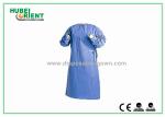 Ultrasonic Seal PP/SMS Medical Gowns Disposable With Knitted Cuff For Hospital