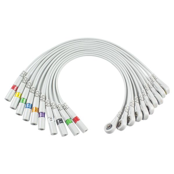 ECG Parts Banana To Snap ECG Adapter Pigtail Adapters 9281-002-50 4mm ECG
