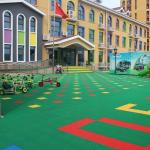 Green Matte Removable Outdoor Sports Surfaces 250 x 250 x 12.7mm