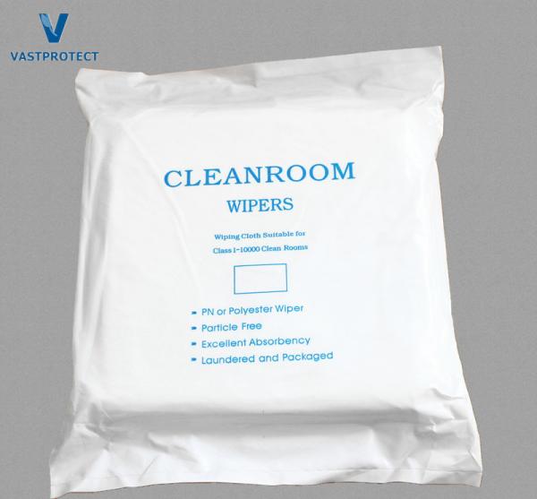 White 23*23 Cm Lint Free Microfiber Cleanroom Wipers for Camera Lens Cleaning in