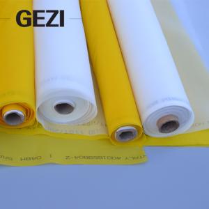 China Gezi manufacturing production of 40 yards long screen printing mesh polyester screen printing cloth factory