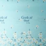 Blue Printable 65g-100g Polyester Jacquard Mattress Fabric Shrink Resistant