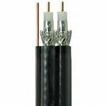 China Dual RG6 with Messenger CATV Coaxial Cable 18 AWG CCS for CATV Transmission factory