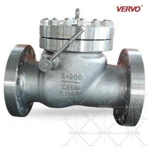 China SS CF8M Swing Check Valve Class 900 DN200 With Hammer 8 Cast Steel RTJ End on sale