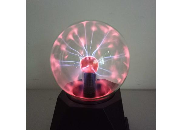 Tabletop Decoration Sound Active 3 Inch Plasma Ball With Battery For Festival