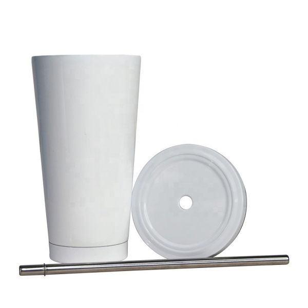 500ml And 750ml Sublimation Double Wall Coffee Mug Stainless Steel Sublimation Tumblers With Lid And Straw Sublimation Blanks Tumbler