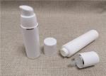 Airelss Acrylic Lotion Bottle Pure White Color No Dip Tube 30 / 50 / 80Ml